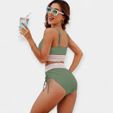 Μπικίνι Ψηλόμεσο με Ενίσχυση