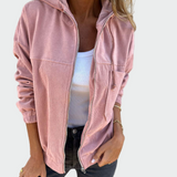 Σακάκι σε Βελούδινη Υφή με Ραβδώσεις