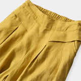 Φαρδύ Λινό Παντελόνι