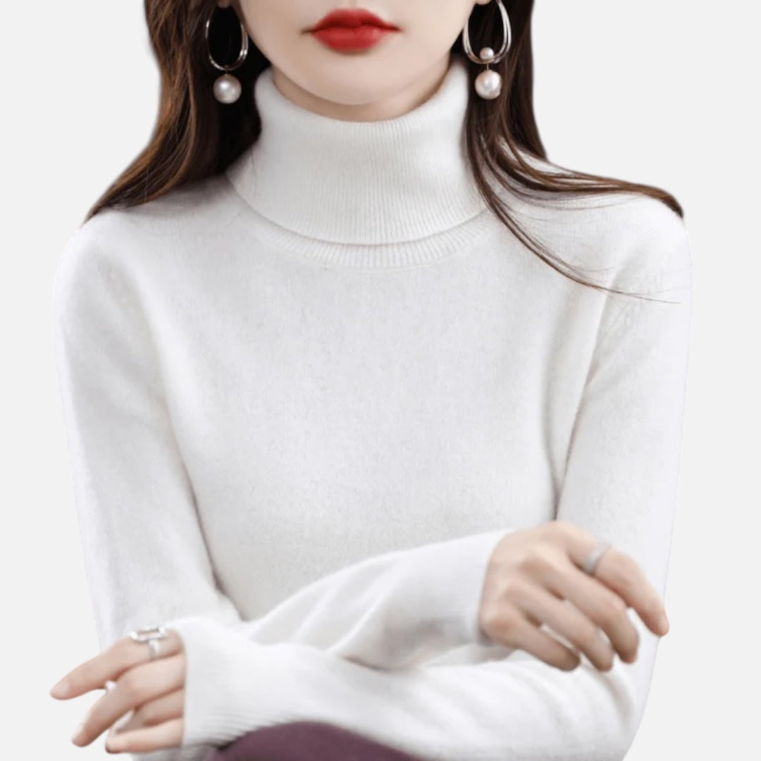 Nefeli - Γυναικείο Πουλόβερ από Κασμίρι με Ζιβάγκο