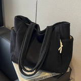 Tilda - Τσάντα tote με ριμπ ύφανση και κορδόνι περίσφιξης