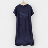 Φούτερ Φόρεμα Με Κουκούλα