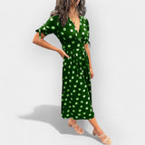 Φόρεμα με Πουά και Κομψές Λεπτομέρειες