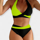 Μπικίνι με Σταυρωτή Λαιμόκοψη