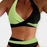 Μπικίνι με Σταυρωτή Λαιμόκοψη