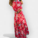 Αέρινο Φλοράλ Φόρεμα με Τσέπες