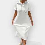 Φούτερ Φόρεμα Με Κουκούλα