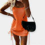 Anastasia - Αμάνικο Πλεκτό Φόρεμα με Δέσιμο