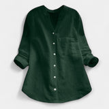 Χαλαρό Πουκάμισο από Λινό και Βαμβάκι