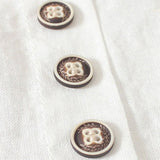 Μπλούζα με Κουμπιά και Κοντά Μανίκια