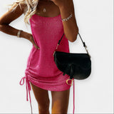 Anastasia - Αμάνικο Πλεκτό Φόρεμα με Δέσιμο