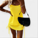 Anastasia - Αμάνικο Πλεκτό Φόρεμα με Δέσιμο