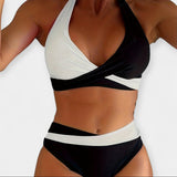 Μπικίνι με Σταυρωτή Λαιμόκοψη