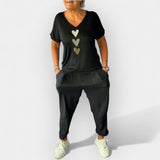 Βαμβακερό Παντελόνι Μεσαίας Μέσης