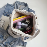 Tilda - Τσάντα tote με ριμπ ύφανση και κορδόνι περίσφιξης