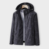 Μοντέρνο Αδιάβροχο Μπουφάν με Κουκούλα