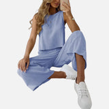 Sia - Δίχρωμο σετ με top και άνετο παντελόνι για γυναίκες