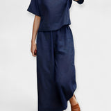 Αέρινο Σετ Παντελονιού με Κοντομάνικη