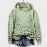Grace – Vintage Hoodie με λουλουδάτο σχέδιο