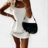 Anastasia - Αμάνικο Πλεκτό Φόρεμα με Δέσιμο