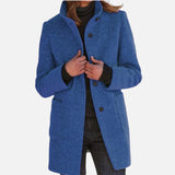 Marietta - Παλτό από μαλλί με ψηλό γιακά και στιβαρά κουμπιά