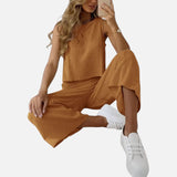 Sia - Δίχρωμο σετ με top και άνετο παντελόνι για γυναίκες