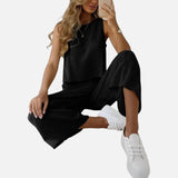 Sia - Δίχρωμο σετ με top και άνετο παντελόνι για γυναίκες