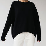 Elin - Oversized Crewneck Knit Sweater