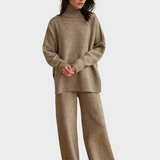 Noelle - Σετ Lounge με Μαλακό Πλεκτό και Υψηλό Λαιμό