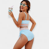 Μπικίνι Ψηλόμεσο με Ενίσχυση