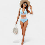 Μπικίνι Ψηλόμεσο με Ενίσχυση