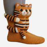 3D κάλτσες με πλεκτά ζωάκια