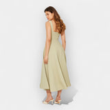 Μίντι Φόρεμα Με Αέρινη Γραμμή