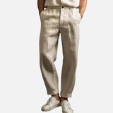 Vasilis - Καζουάλ λινό παντελόνι