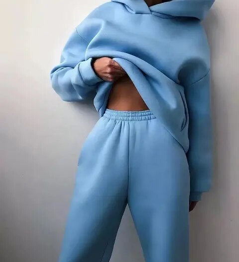 Maria - Σετ φούτερ με κουκούλα και παντελόνι φόρμας