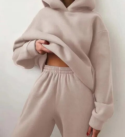 Maria - Σετ φούτερ με κουκούλα και παντελόνι φόρμας