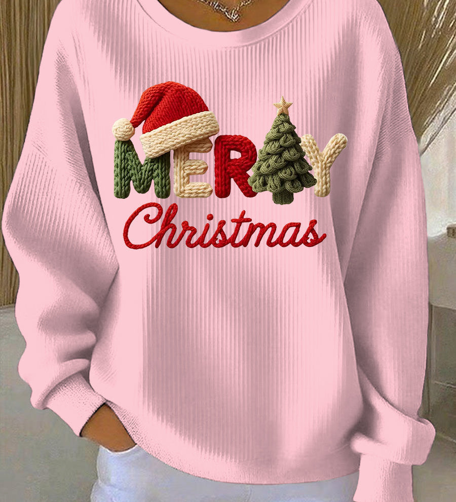 Καθημερινό φούτερ με χριστουγεννιάτικο σχέδιο για γυναίκες