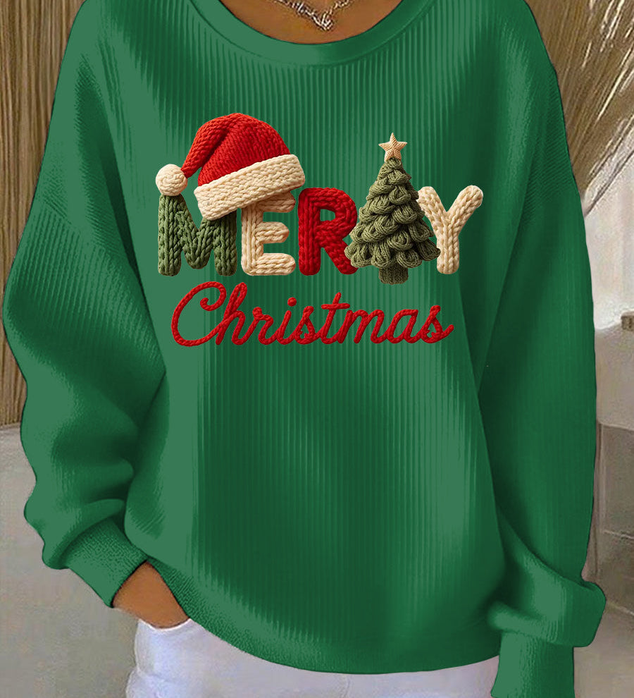 Καθημερινό φούτερ με χριστουγεννιάτικο σχέδιο για γυναίκες