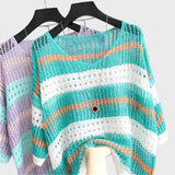 Leona - Ανάλαφρο Πλεκτό Τοπ με Ανοίγματα