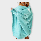 Maya - Πλεκτή Ζακέτα με Κουκούλα