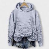 Grace – Vintage Hoodie με λουλουδάτο σχέδιο