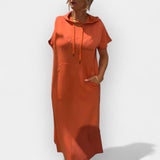 Φούτερ Φόρεμα Με Κουκούλα