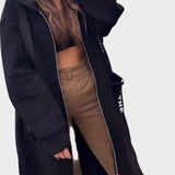 Valeria - Μακρύ Παλτό με Κουκούλα