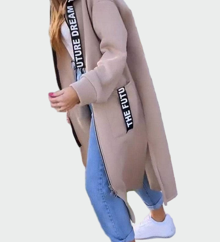 Valeria - Μακρύ Παλτό με Κουκούλα