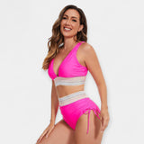 Μπικίνι Ψηλόμεσο με Ενίσχυση