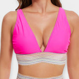 Μπικίνι Ψηλόμεσο με Ενίσχυση