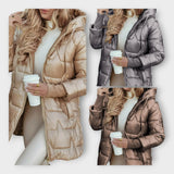 Πουπουλένιο Μπουφάν με Κουκούλα